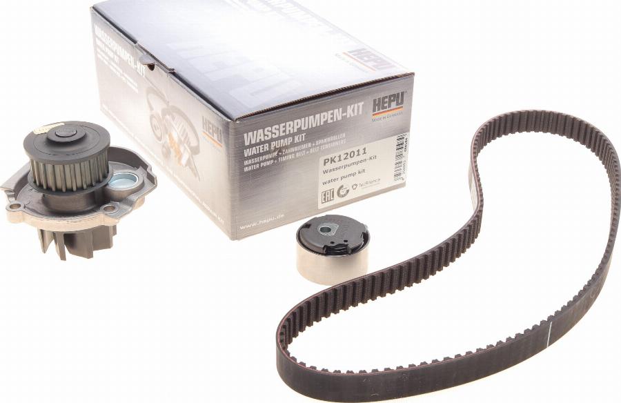 Hepu PK12011 - Water Pump & Timing Belt Set www.autospares.lv