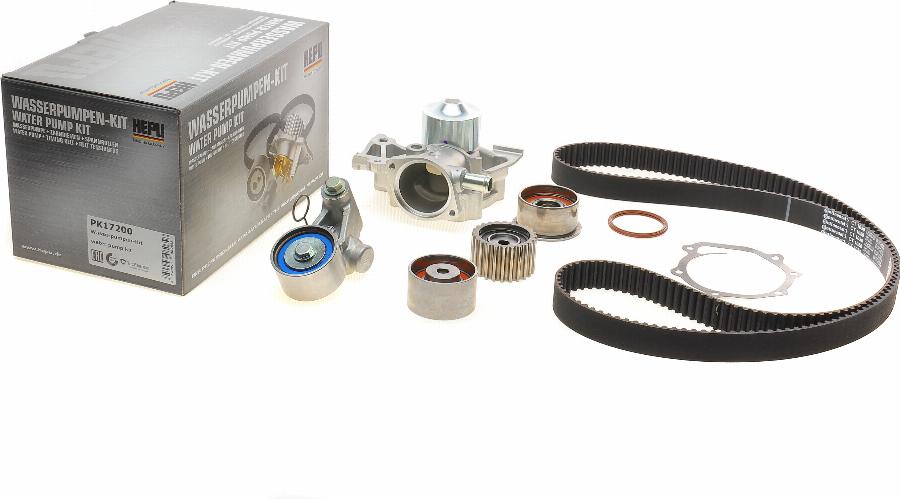 Hepu PK17200 - Water Pump & Timing Belt Set www.autospares.lv