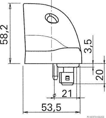 Herth+Buss Elparts 84750048 - Numurzīmes apgaismojuma lukturis www.autospares.lv