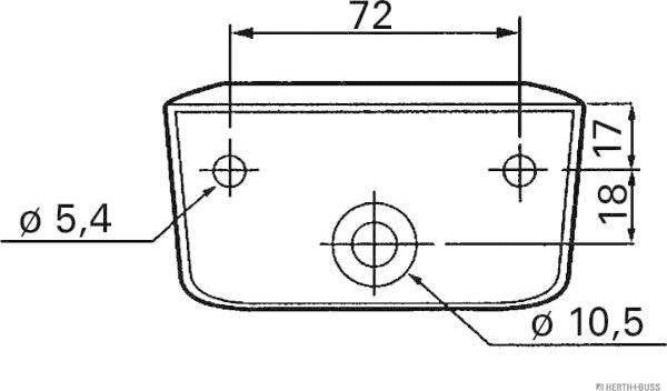 Herth+Buss Elparts 84750018 - Numurzīmes apgaismojuma lukturis www.autospares.lv