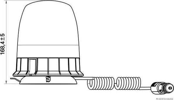 Herth+Buss Elparts 84770003 - Mirgojošā gaismas signāla lukturis www.autospares.lv