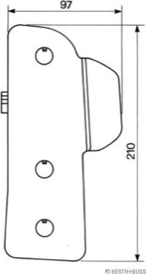 Herth+Buss Elparts 83700604 - Pagrieziena signāla lukturis www.autospares.lv