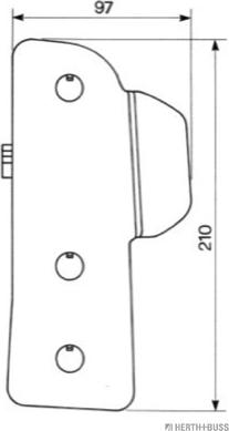 Herth+Buss Elparts 83700605 - Pagrieziena signāla lukturis www.autospares.lv