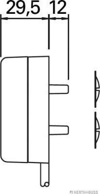 Herth+Buss Elparts 82710350 - Sānu gabarītlukturis www.autospares.lv