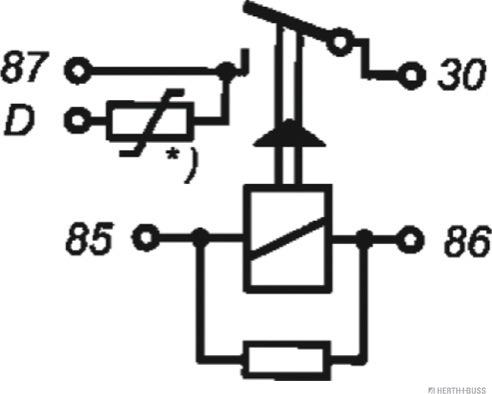 Herth+Buss Elparts 75613198 - Relejs, Darba strāva autospares.lv