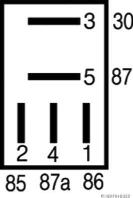Herth+Buss Elparts 75613177 - Relejs, Darba strāva autospares.lv