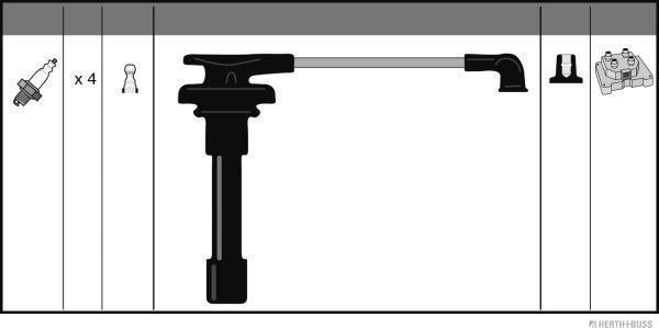 Herth+Buss Jakoparts J5384006 - Augstsprieguma vadu komplekts www.autospares.lv