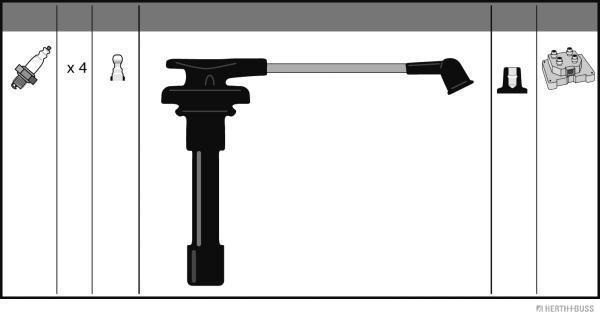 Herth+Buss Jakoparts J5384003 - Augstsprieguma vadu komplekts www.autospares.lv