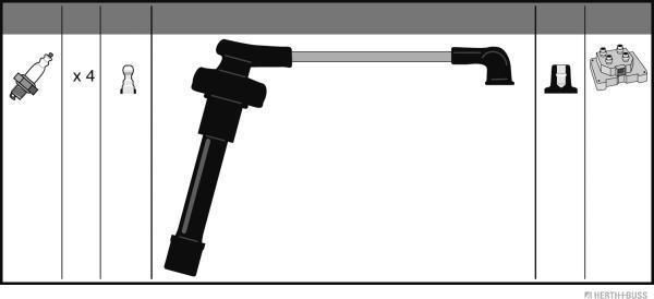 Herth+Buss Jakoparts J5384007 - Augstsprieguma vadu komplekts www.autospares.lv