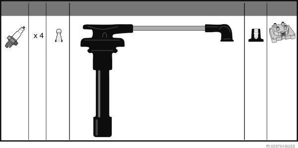 Herth+Buss Jakoparts J5384014 - Augstsprieguma vadu komplekts www.autospares.lv