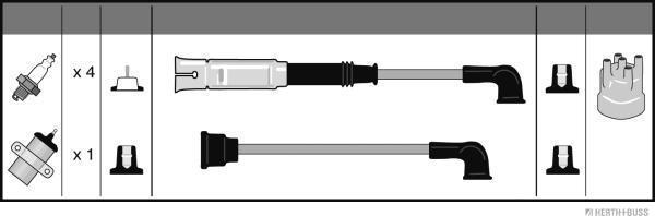 Herth+Buss Jakoparts J5381032 - Augstsprieguma vadu komplekts www.autospares.lv