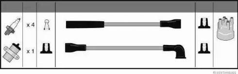 Herth+Buss Jakoparts J5388016 - Augstsprieguma vadu komplekts www.autospares.lv