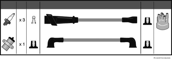 Herth+Buss Jakoparts J5388018 - Augstsprieguma vadu komplekts www.autospares.lv