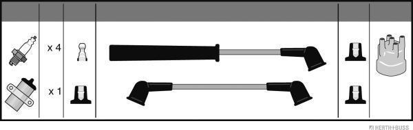 Herth+Buss Jakoparts J5383000 - Augstsprieguma vadu komplekts www.autospares.lv