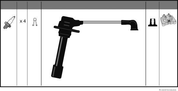 Herth+Buss Jakoparts J5383030 - Augstsprieguma vadu komplekts www.autospares.lv