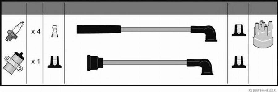 Herth+Buss Jakoparts J5383033 - Augstsprieguma vadu komplekts www.autospares.lv