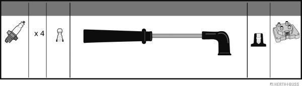 Herth+Buss Jakoparts J5383027 - Augstsprieguma vadu komplekts www.autospares.lv