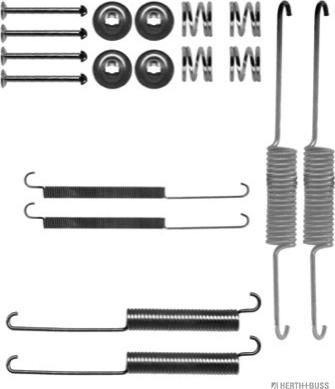 Herth+Buss Jakoparts J3569000 - Piederumu komplekts, Bremžu loki www.autospares.lv