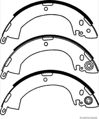 Herth+Buss Jakoparts J3505001 - Bremžu loku komplekts www.autospares.lv