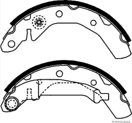 Herth+Buss Jakoparts J3500905 - Bremžu loku komplekts www.autospares.lv