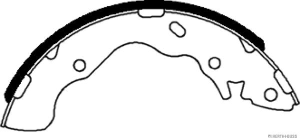 Herth+Buss Jakoparts J3500528 - Brake Shoe Set www.autospares.lv