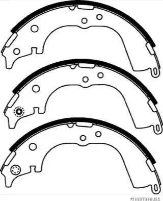 Herth+Buss Jakoparts J3502065 - Brake Shoe Set www.autospares.lv