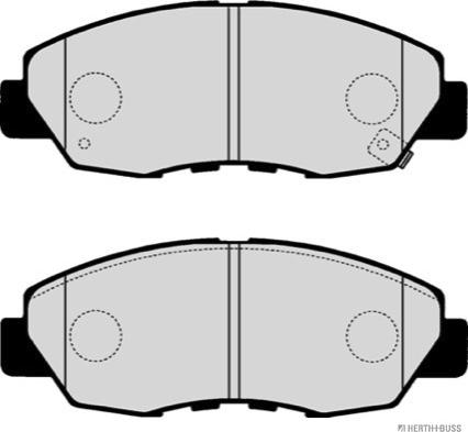 Herth+Buss Jakoparts J3604003 - Тормозные колодки, дисковые, комплект www.autospares.lv