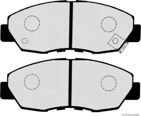 Herth+Buss Jakoparts J3604030 - Тормозные колодки, дисковые, комплект www.autospares.lv