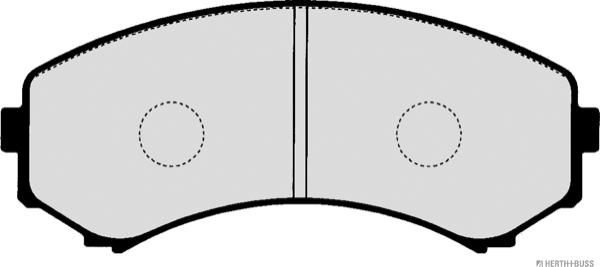 Herth+Buss Jakoparts J3605047 - Brake Pad Set, disc brake www.autospares.lv