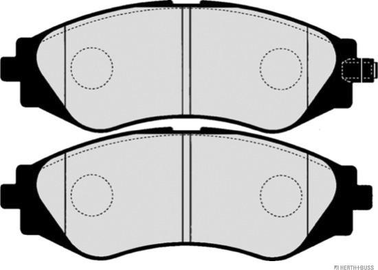 Herth+Buss Jakoparts J3600902 - Тормозные колодки, дисковые, комплект www.autospares.lv