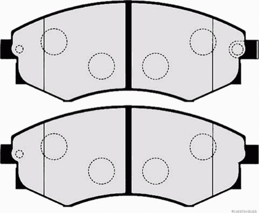 Herth+Buss Jakoparts J3600406 - Bremžu uzliku kompl., Disku bremzes www.autospares.lv