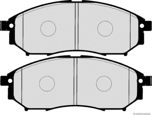 Herth+Buss Jakoparts J3601093 - Brake Pad Set, disc brake www.autospares.lv