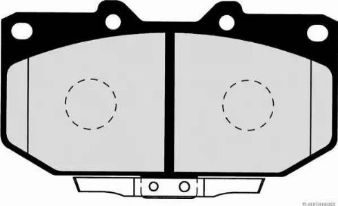 Herth+Buss Jakoparts J3601058 - Brake Pad Set, disc brake www.autospares.lv