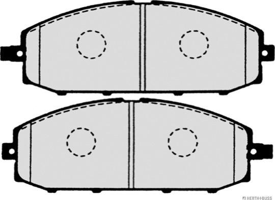 Herth+Buss Jakoparts J3601070 - Тормозные колодки, дисковые, комплект www.autospares.lv