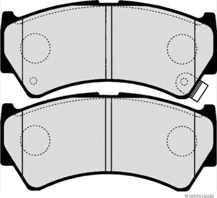 Herth+Buss Jakoparts J3608020 - Brake Pad Set, disc brake www.autospares.lv