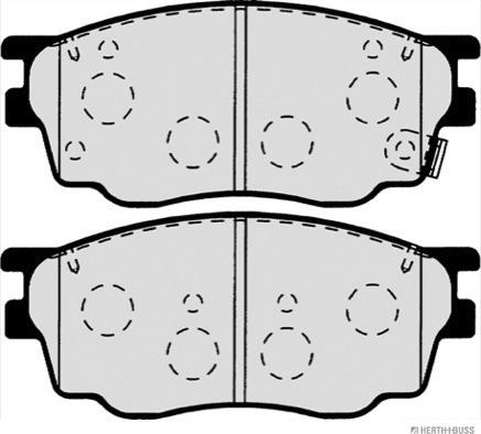 Herth+Buss Jakoparts J3603055 - Bremžu uzliku kompl., Disku bremzes www.autospares.lv