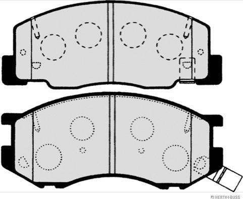 Herth+Buss Jakoparts J3602114 - Bremžu uzliku kompl., Disku bremzes www.autospares.lv