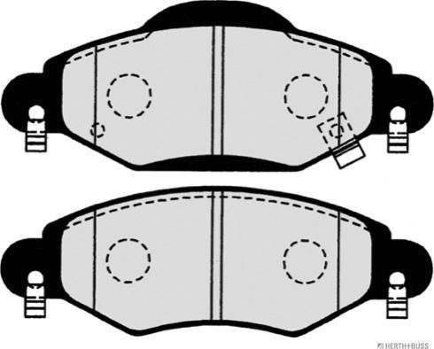 Herth+Buss Jakoparts J3602113 - Bremžu uzliku kompl., Disku bremzes www.autospares.lv