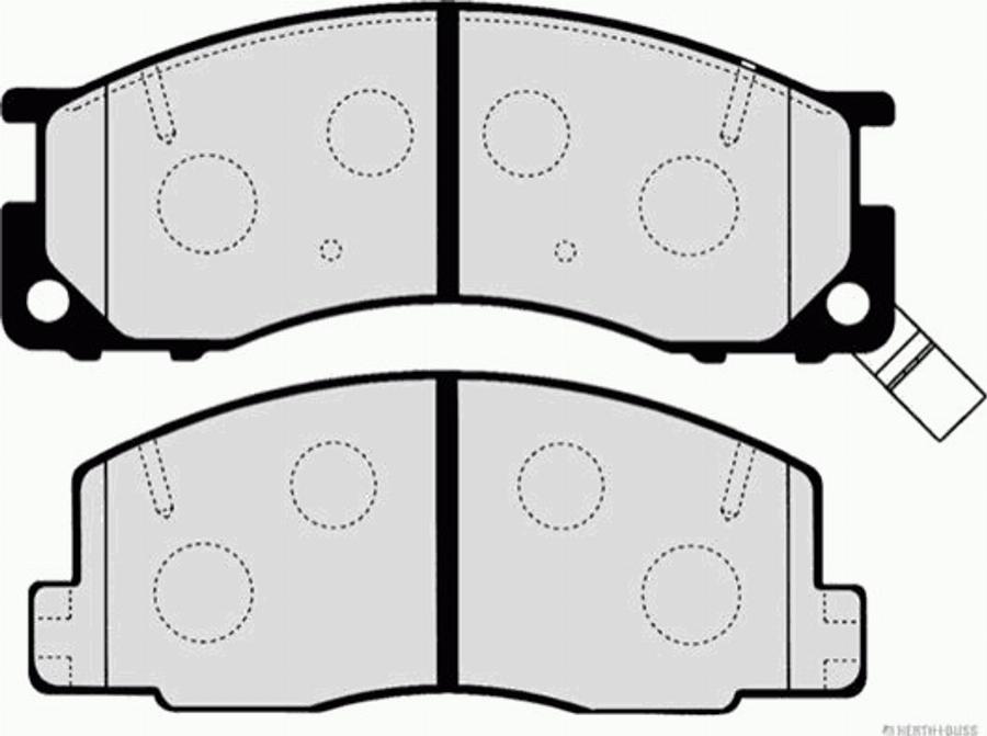 Herth+Buss Jakoparts J3602130 - Bremžu uzliku kompl., Disku bremzes www.autospares.lv