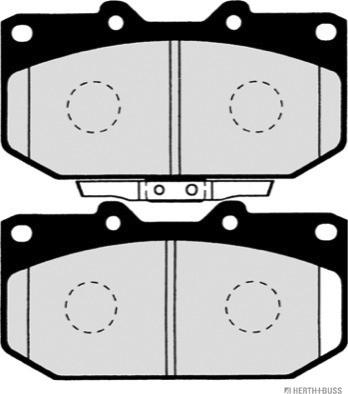 Herth+Buss Jakoparts J3607019 - Тормозные колодки, дисковые, комплект www.autospares.lv