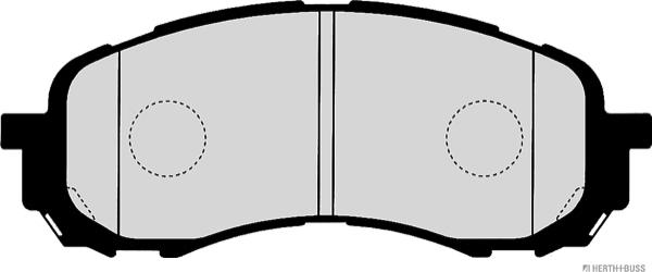 Herth+Buss Jakoparts J3607014 - Brake Pad Set, disc brake www.autospares.lv