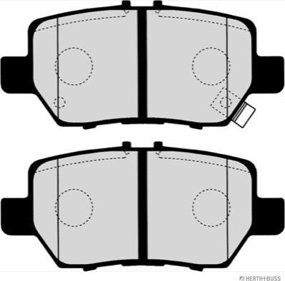 Herth+Buss Jakoparts J3614018 - Bremžu uzliku kompl., Disku bremzes www.autospares.lv