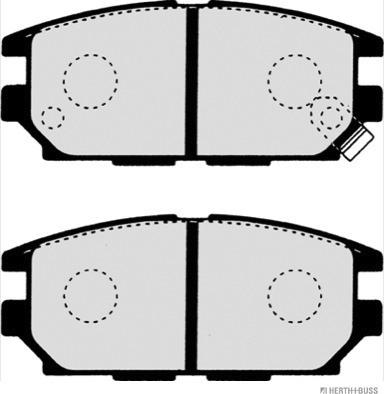 Herth+Buss Jakoparts J3615007 - Brake Pad Set, disc brake www.autospares.lv