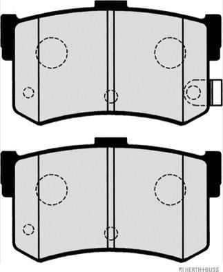 Herth+Buss Jakoparts J3610502 - Bremžu uzliku kompl., Disku bremzes www.autospares.lv