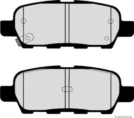 Herth+Buss Jakoparts J3611044 - Тормозные колодки, дисковые, комплект www.autospares.lv