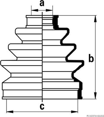Herth+Buss Jakoparts J2864007 - Bellow, drive shaft www.autospares.lv