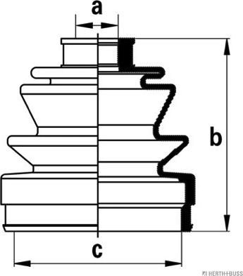 Herth+Buss Jakoparts J2864012 - Пыльник, приводной вал www.autospares.lv