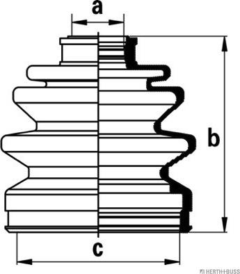 Herth+Buss Jakoparts J2865008 - Bellow, drive shaft www.autospares.lv