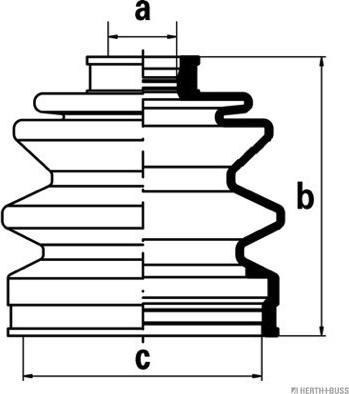Herth+Buss Jakoparts J2865003 - Bellow, drive shaft www.autospares.lv
