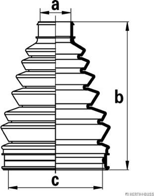 Herth+Buss Jakoparts J2865010 - Пыльник, приводной вал www.autospares.lv